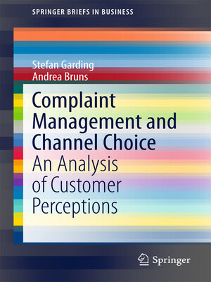 cover image of Complaint Management and Channel Choice